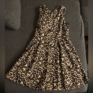 Lilt Leopard Patterned Kids Dress
